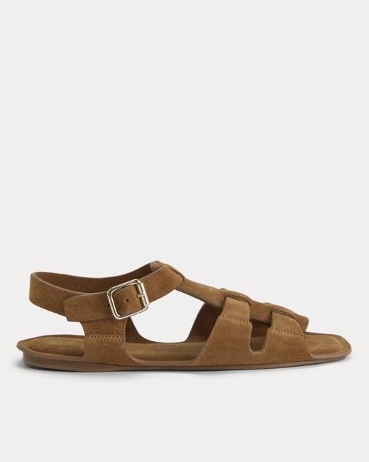 Everlane Made in Italy Opanka Sandal — Biscott Suede