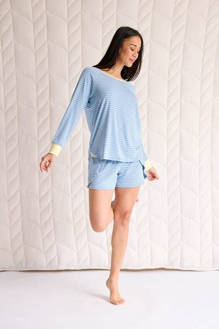 Relaxed Long Sleeve Top + Tulip Short