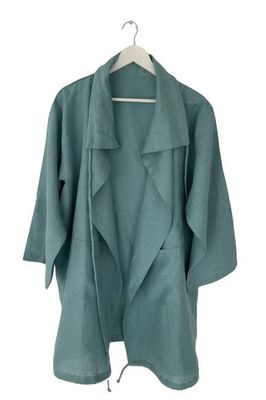 NEW! Linen Drawstring Overlay Sea Glass