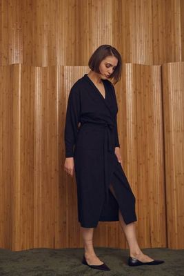 Black Wrap Dress