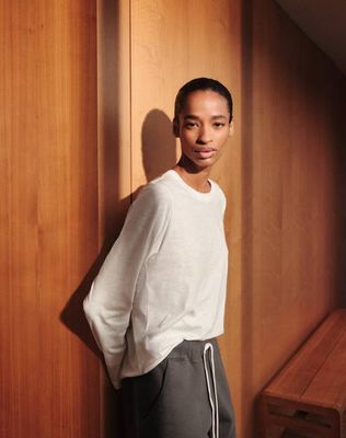 The LAYERED Tee / Long - White + White