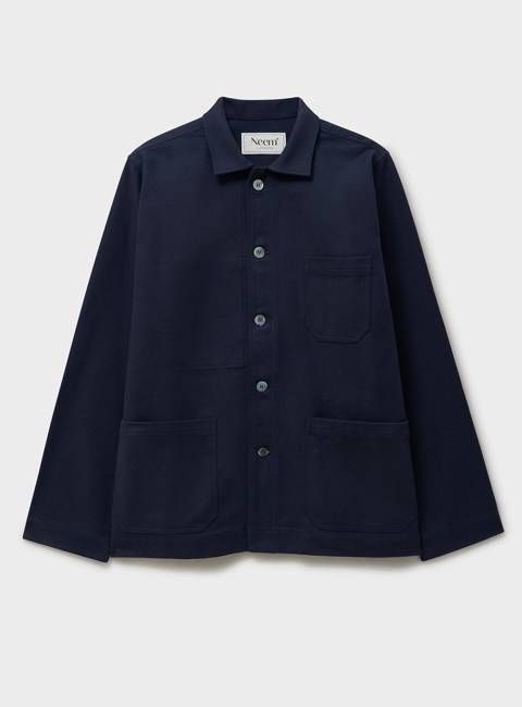 Recycled Heavy Duty Twill Navy Jacket