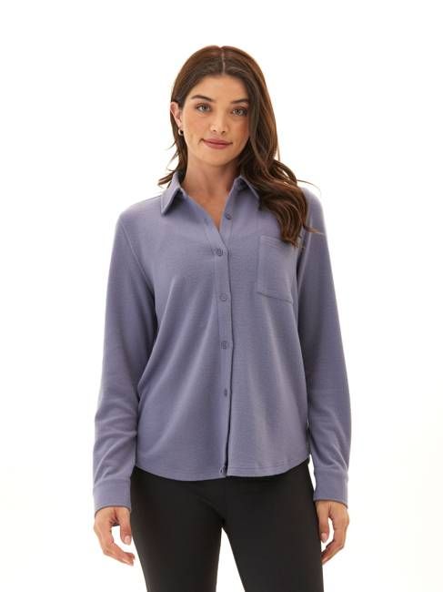 Kandyce Knit Fleece Button-Up