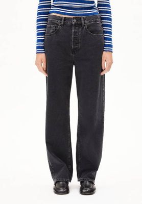 HAAYI BAGGY JEAN MIT NIEDRIGER TAILLE | Ebenholzschwarz