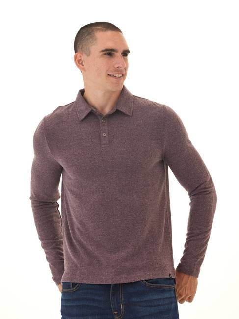 Henrique Sweater Knit Long Sleeve Polo