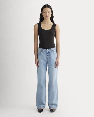 The Form Square-Neck Bodysuit | Black