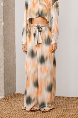 Printed Ecovero Viscose Trousers - ARCHIVE SALE