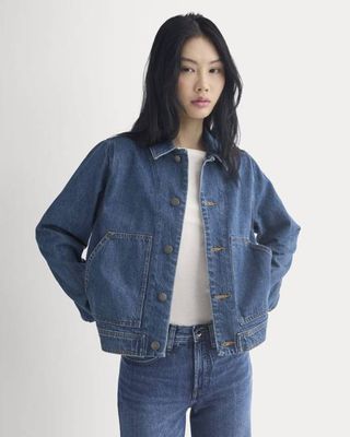Denim Chore Jacket | Mid Indigo
