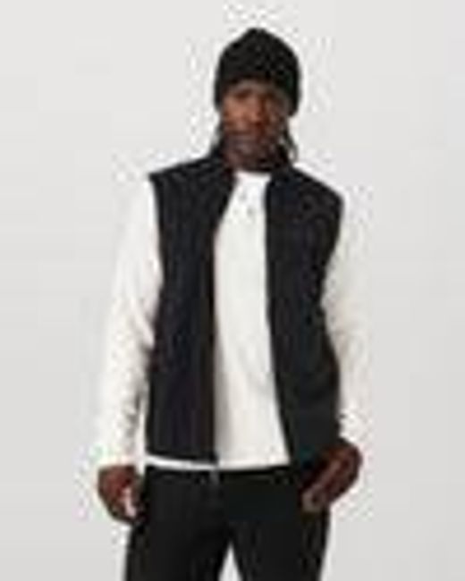 Aspen Vest | Men's Black Zip-Up Fleece Vest | Vuori