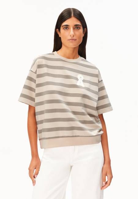 BAMIKAA STRIPE SWEAT | undyed-seal grey