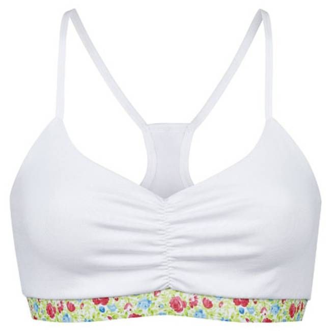 Bio Bustier Myna weiß/ Blumen - kaufen