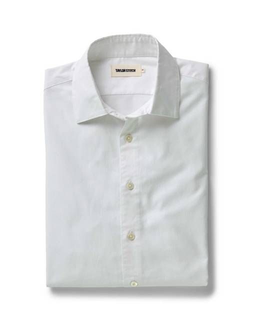 The Hyde Shirt in White Pinpoint Oxford