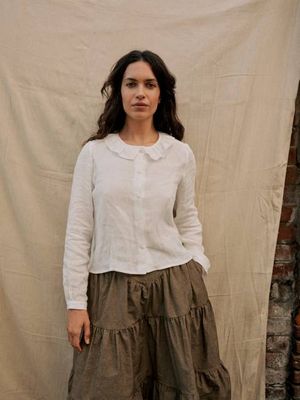Bess Blouse in Pearl