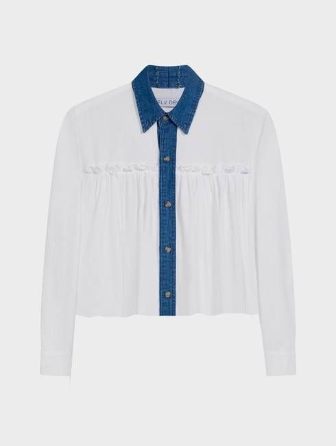 Celia Shirt Denim Cotton Poplin