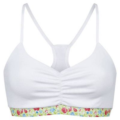 Bio Bustier Myna weiß/ Blumen - kaufen