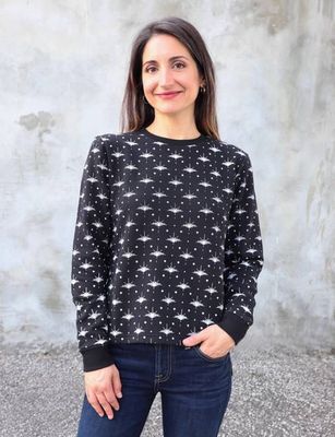 Solstice Black Organic Fleece Sweater