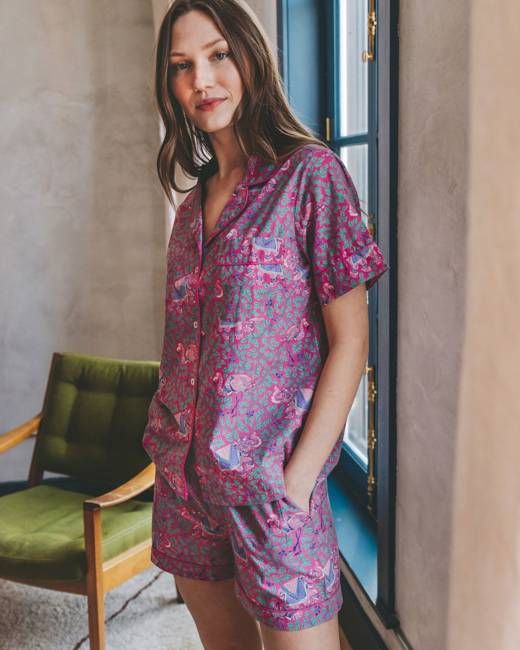 Flamenco - Short PJ Set - Fuchsia