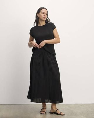 The Pleated Skirt | Black