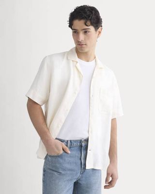 Linen Resort Shirt | Bone