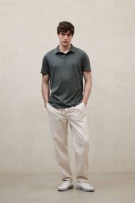 DARK GREEN THEO POLO SHIRT