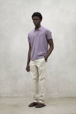 PURPLE TEDAN PIQUÉ POLO SHIRT