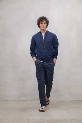NAVY BLUE ETHICARGO TROUSERS
