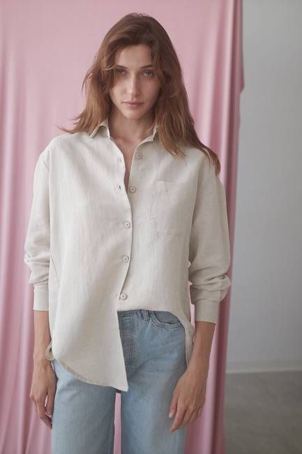 Cossac Natural Oversized Shirt - Archive Sale