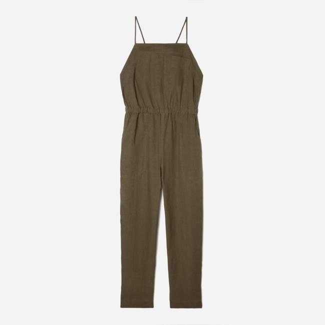 The Linen Shoestring Jumpsuit | Beech