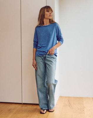 The LINEN / The Boatneck - Harbour Blue