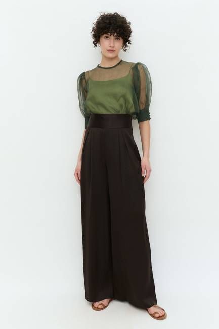 Phos blouse vert sapin