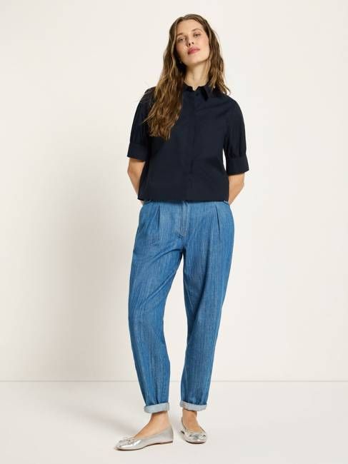 Blouse with puff sleeves (GOTS)