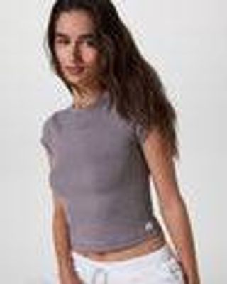 Halo Baby Tee | Lunar Grey Heather | Vuori