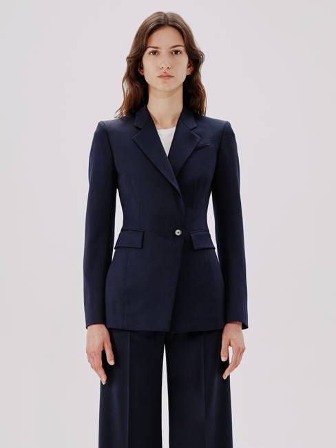 Seamed Waist Jacket - Resale | Navy