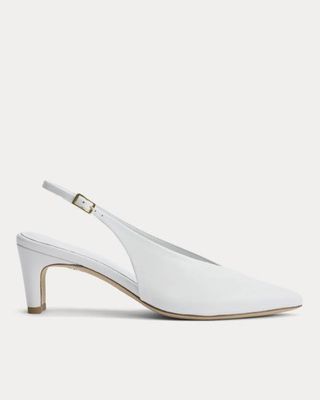 Pointed-Toe Slingback Heel | Snow