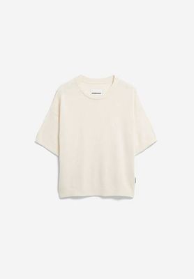 S SL STRICKPULLOVER AUS LEINENMISCHUNG