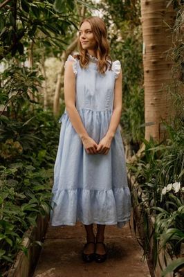 Ivy – Adjustable Tie Linen Dress