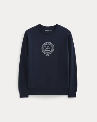 Badge Logo Crewneck Sweatshirt | Navy