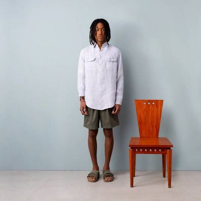 Popover-Shirt aus Hanf