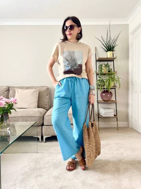 Ivy - Summer Trouser - Blue