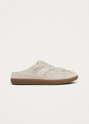 Tb.490 Mule Crochet Cream Leather Sneakers