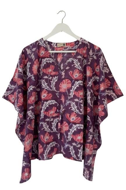 NEW! Block Print Kaftan Top No. 57