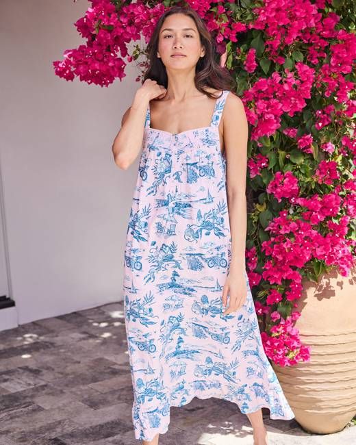 Mermaid Toile - Star Lit Sky Nightgown - Blush