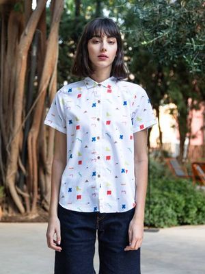 LUCINDA WHITE ICON WOMEN'S REGULAR SHIRT