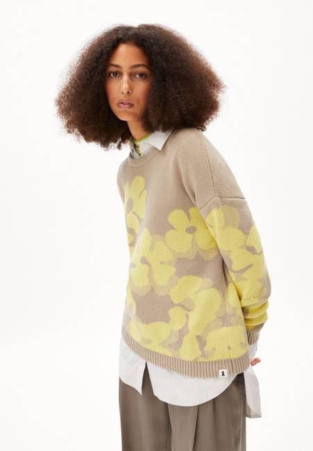 OLESSYAA AQUA FLORAL| sand stone-armedangels yellow light