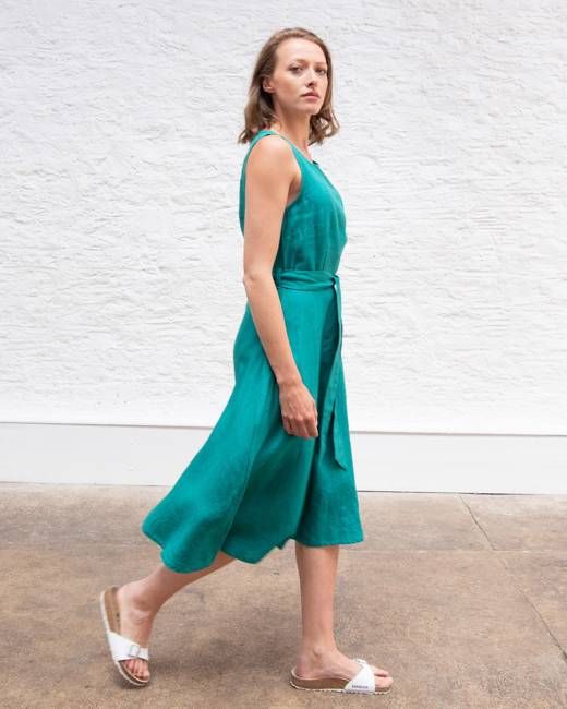 Grace Linen Swing Dress