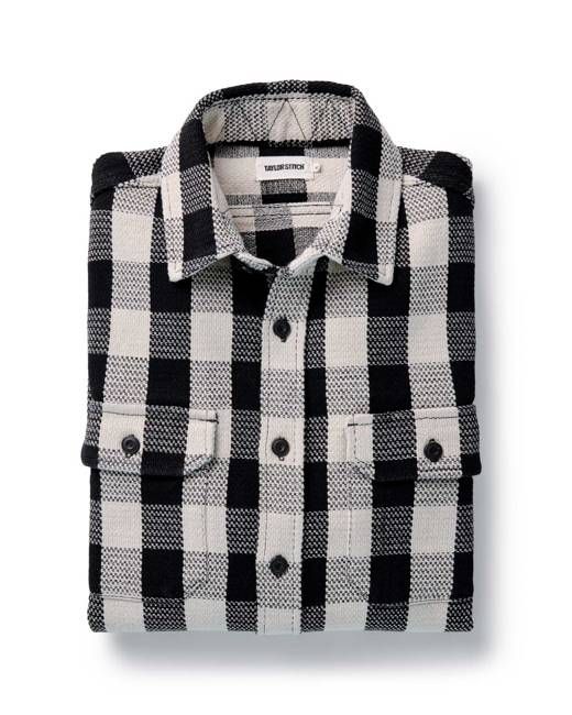 The Division Shirt in Black Indigo Check