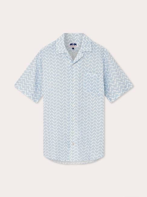 Men's Elephant Palace Sky Arawak Linen Shirt