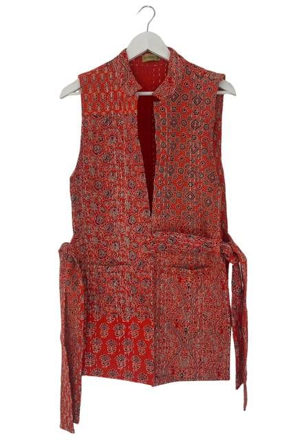 NEW! Vintage Stories Ajrak Tie Vest No.5