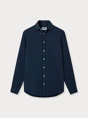 Men's Navy Blue Galliot Cotton Shirt
