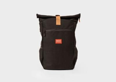 Everyday Hemp Rolltop Backpack in Black